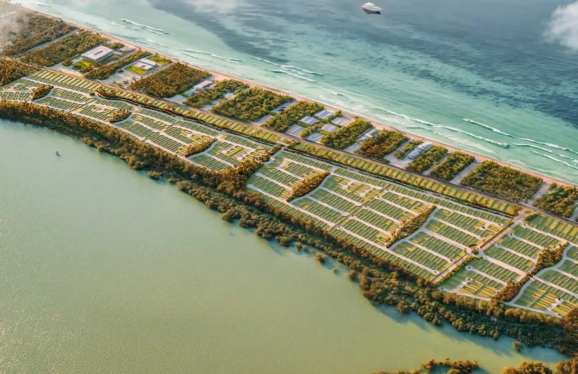 Aerial View Cayo Coco Tropical Living, Homesites en San Bruno Yucatán
