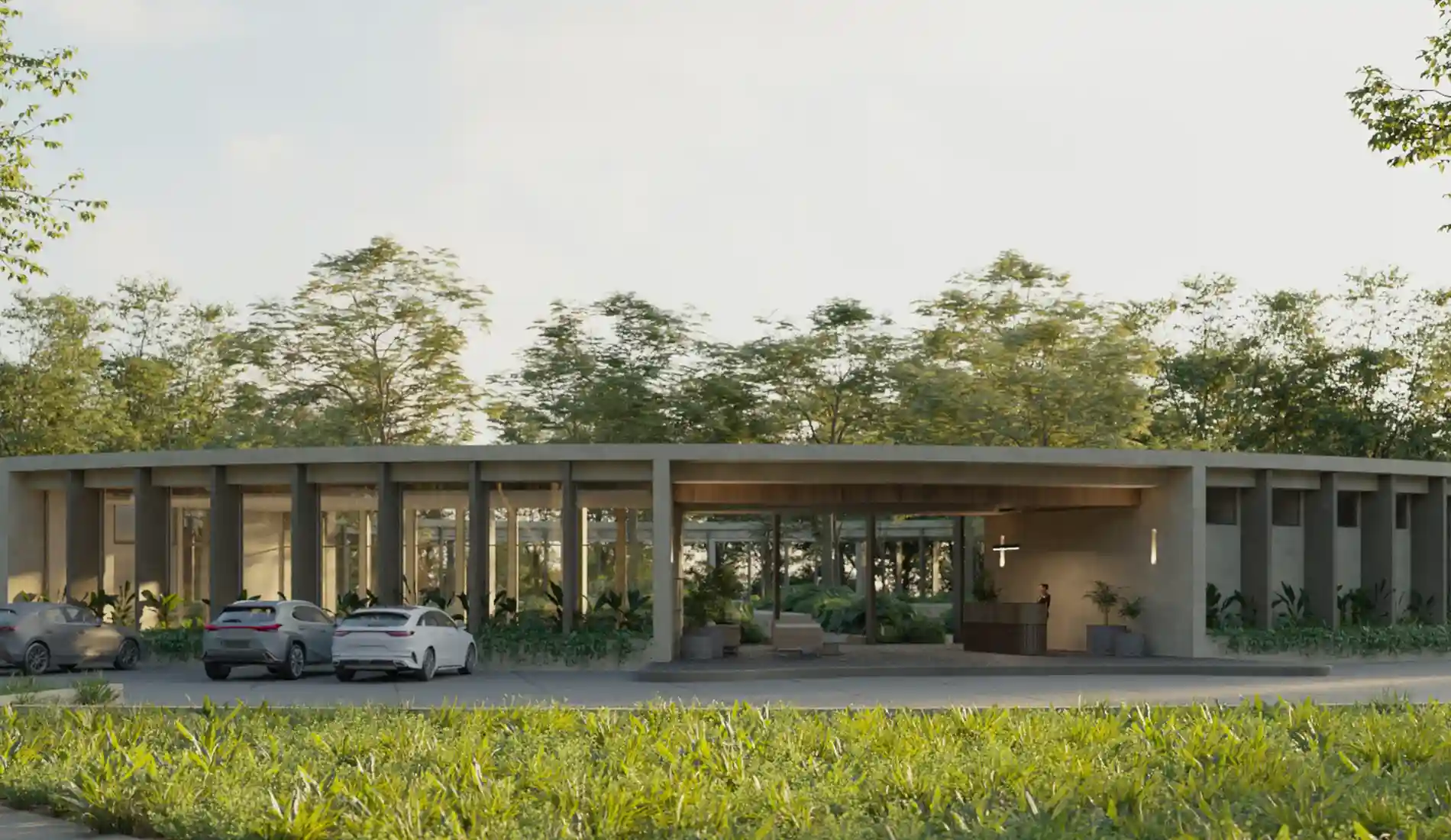Entrance Clubhouse Nórtico Residential Mérida