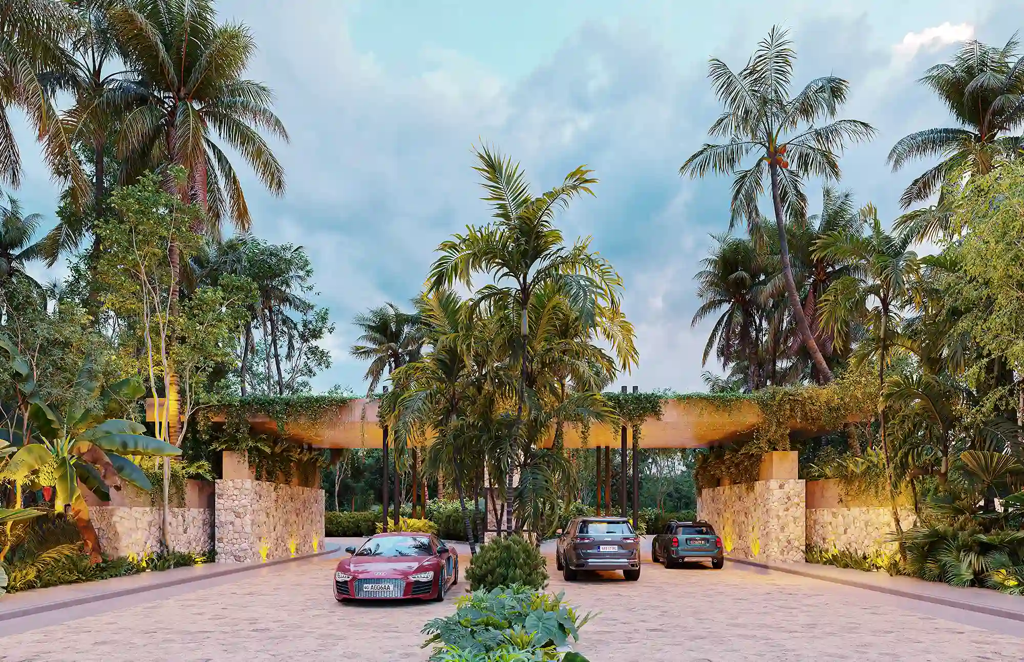 Entrance Cayo Coco Tropical Living, Homesites en San Bruno Yucatán
