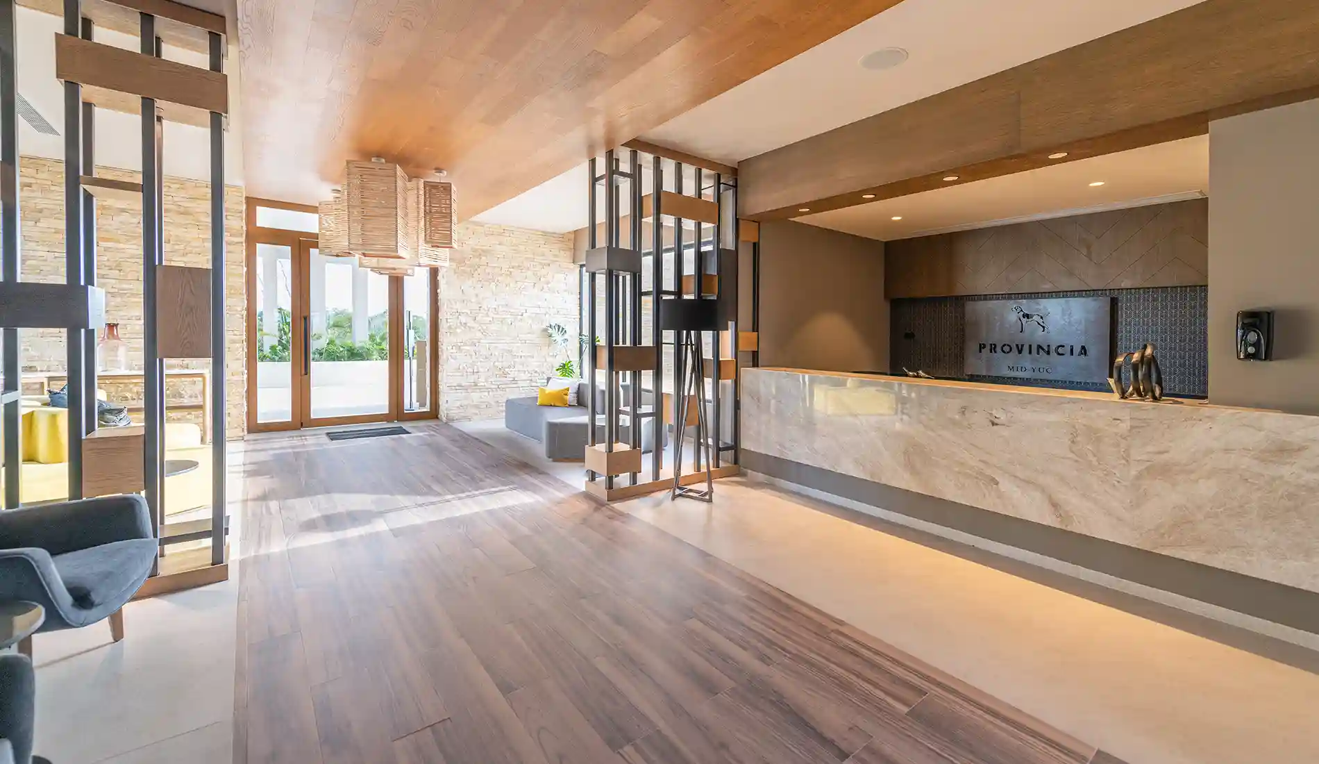 Recepción Clubhouse Provincia Residential Mérida