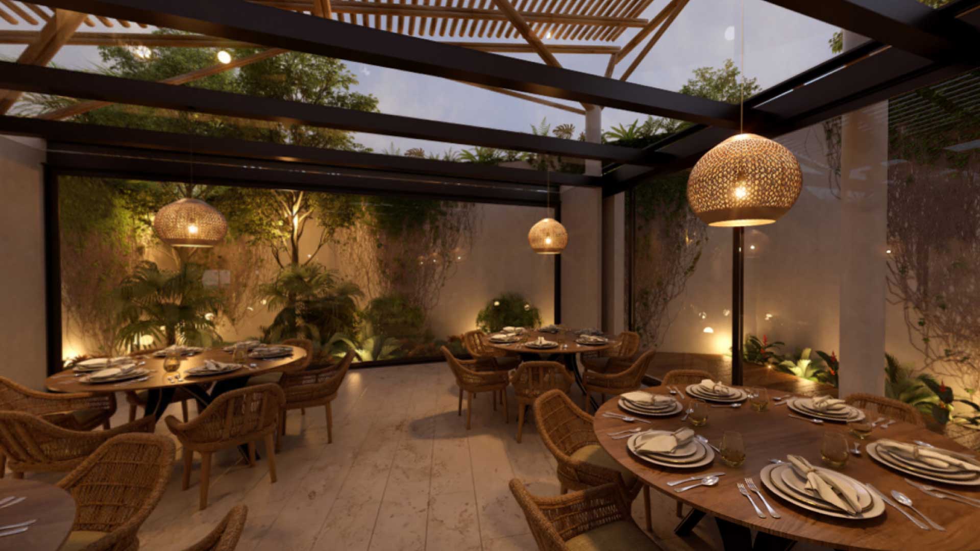 Salón de usos múltiples y casa club de Playales Telchac Residencial