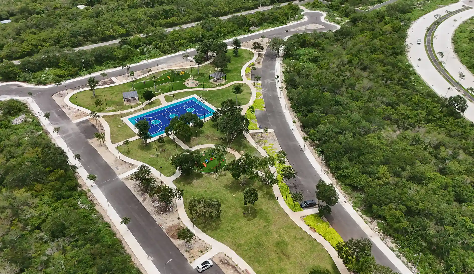 Aerial View Cluster Hacienda Kikteil