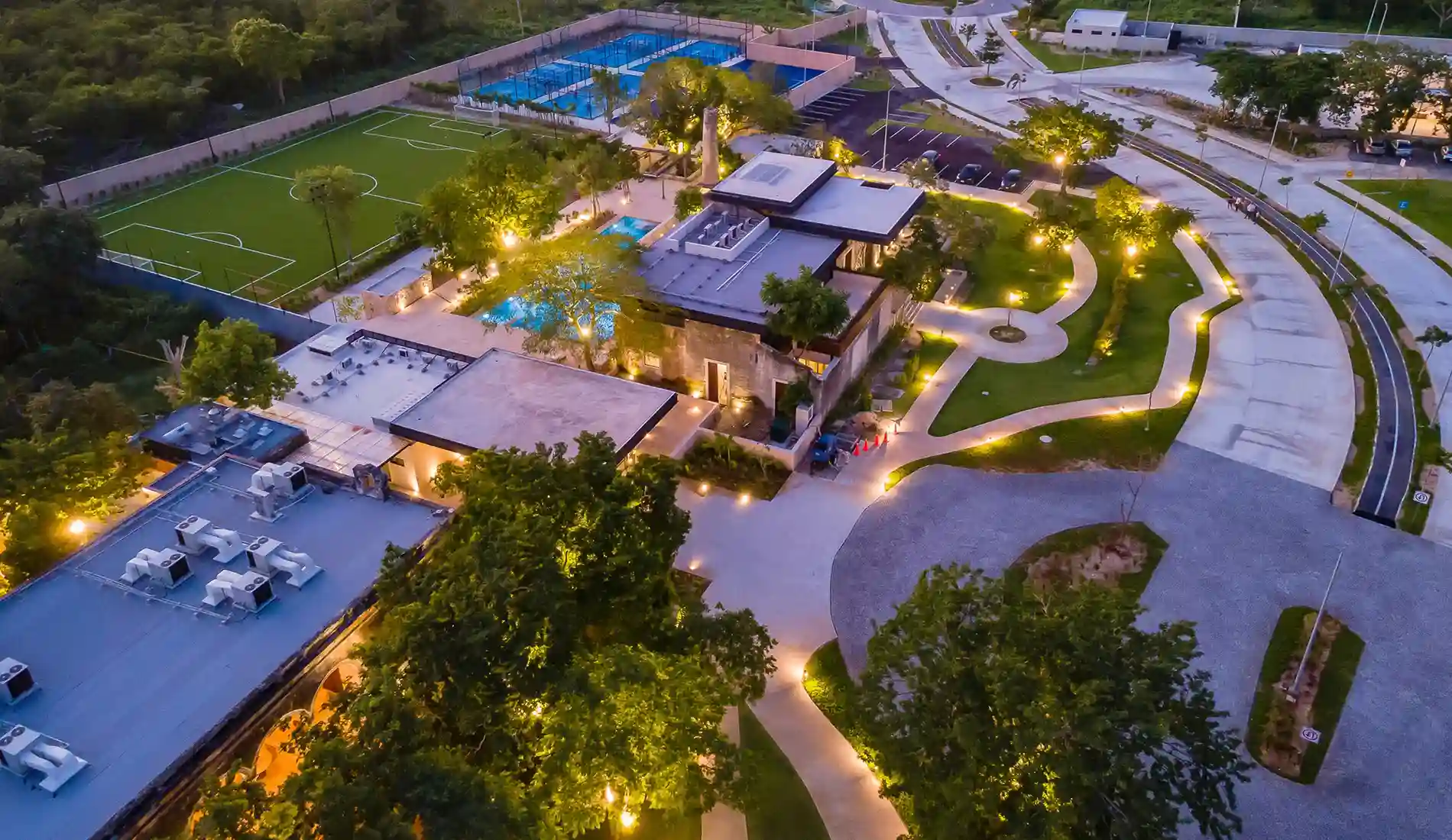 Aerial View Clubhouse Hacienda Kikteil