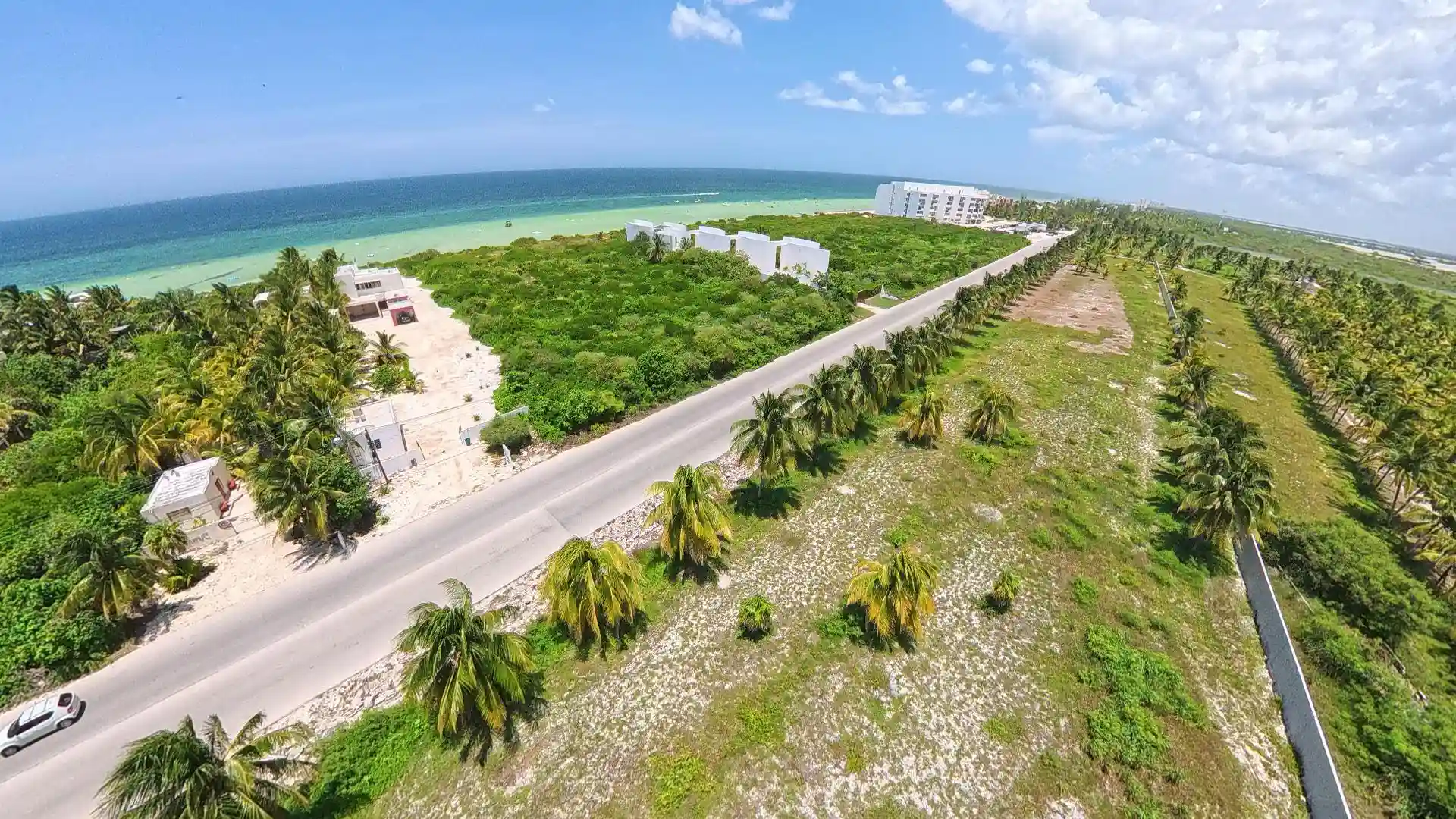 Aerial View de Homesites Commerciales en San Bruno Yucatán