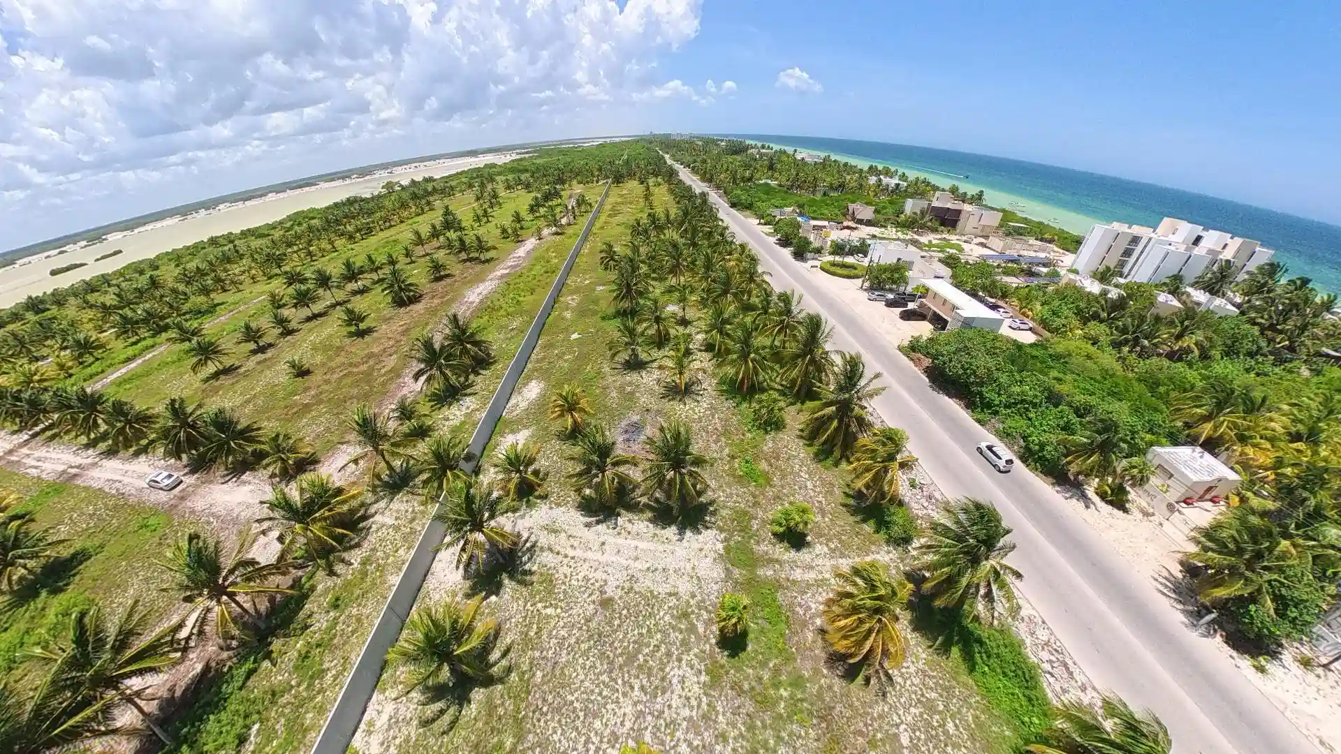 Aerial View de Homesites Commerciales en San Bruno Yucatán