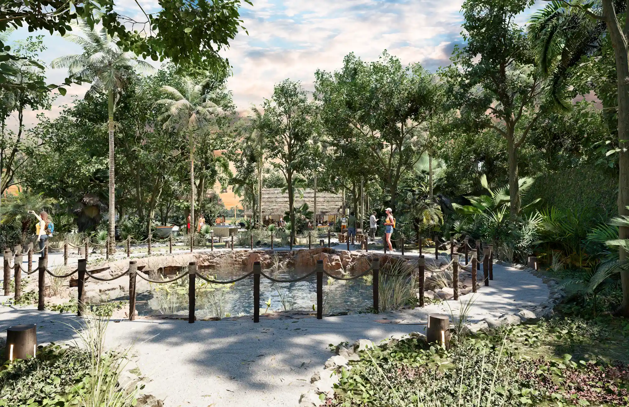 Zona de Adultos con Cenote de Aldea Balhá
